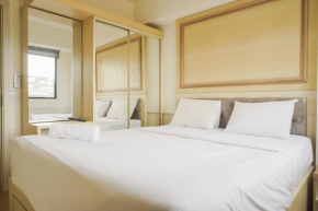 Comfort 1BR with Working Room at Meikarta Apartment By Travelio